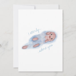 I otterly adore you card feiertagskarte