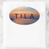 I OVALER AUFKLEBER (Tasche)