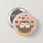 I Owl You Illustration Button (Vorne & Hinten)