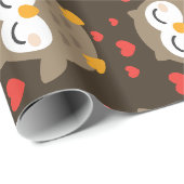 I Owl You Illustration Geschenkpapier (Rolleneckpunkt)