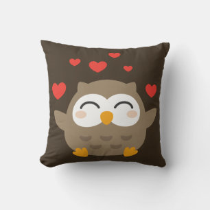 I Owl You Illustration Kissen