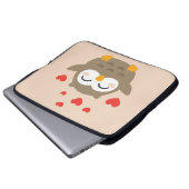 I Owl You Illustration Laptopschutzhülle (Vorne Knopf)