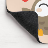 I Owl You Illustration Mousepad (Ecke)