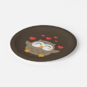 I Owl You Illustration Pappteller (Schrägansicht)