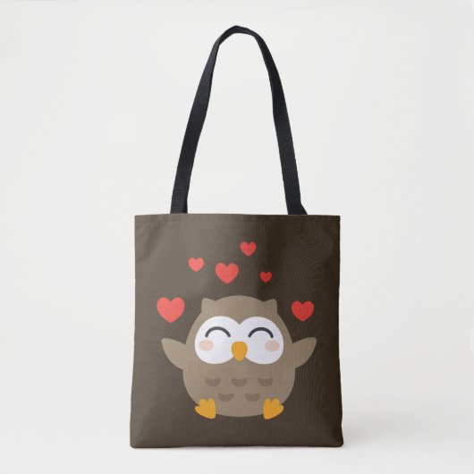 I Owl You Illustration Tasche (Vorderseite)