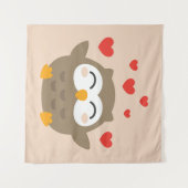 I Owl You Illustration Wandteppich (Vorderseite (Horizontal))