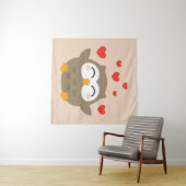 I Owl You Illustration Wandteppich (Beispiel (Horizontal))
