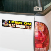 I P*ss auf Flaggen-Brennern! Autoaufkleber (Auf Lkw)