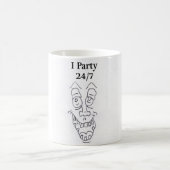 I PARTY 24/7 KAFFEETASSE (Mittel)