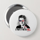 I Party mit Bill- - Clinton-Party-Tier Button (Vorne & Hinten)