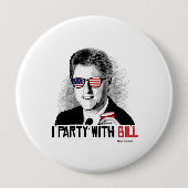 I Party mit Bill- - Clinton-Party-Tier Button (Vorderseite)