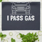 I Pass Gas Öko Electric Car Gag Geschirrtuch (Gefaltet)