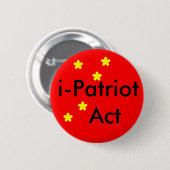 I Patriot Act Button (Vorne & Hinten)