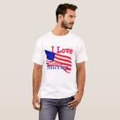 I patriotisches amerikanische Flaggen-T-Shirt T-Shirt (Vorne ganz)
