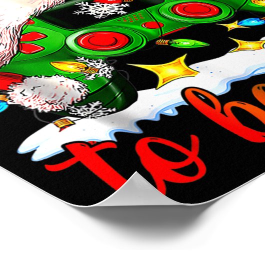 I Paused My Game Christmas Nutcracker Doll Funny B Poster (Ecke)