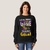 I Paused My Game For Mardi Gras Gamer Gaming Funny Sweatshirt (Vorne ganz)