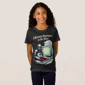 I Paused My Game To Be Here Funny Retro T-Shirt (Vorne ganz)