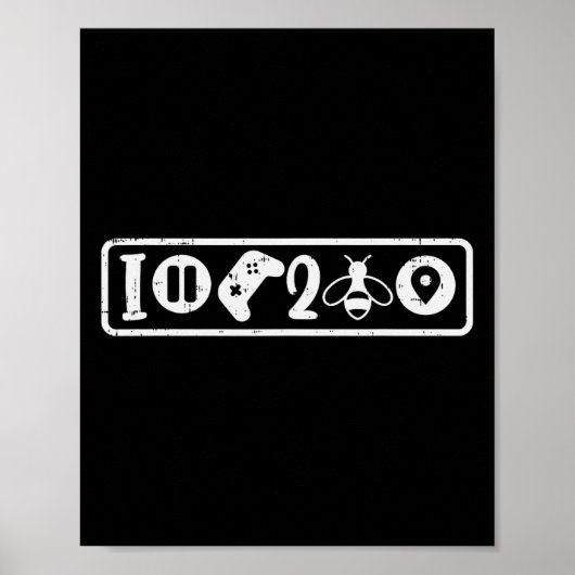 I Paused My Game To Be Here Icons Cool Gaming Men  Poster (Vorne)