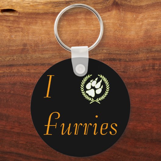 I Paw Furries Schlüsselanhänger (Vorderseite)