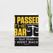I Ped The Bar Funny Bar Exam Joke New Lawyer Karte (Vorderseite)