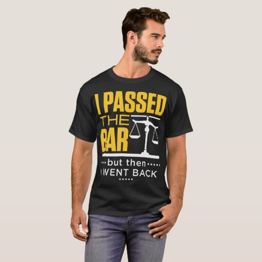 I Ped The Bar Funny Bar Exam Joke New Lawyer T-Shirt (Vorne ganz)