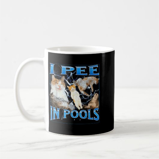 I Pee In Ols Funny Offensive Cat Meme Bootleg Grap Kaffeetasse (Links)