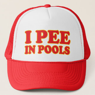 I pee in pools funny swimming summer vacation truckerkappe