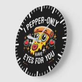 I Pepper-only Have Eyes for You - Niedlich Valenti Große Wanduhr (Winkel)