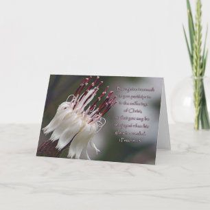I Peter 4:13 Inspirationsblume Karte