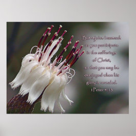 I Peter 4:13 Inspirationsblume Poster
