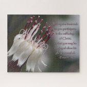 I Peter 4:13 Inspirationsblume Puzzle (Horizontal)