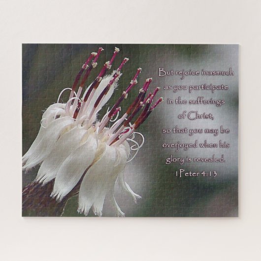 I Peter 4:13 Inspirationsblume Puzzle (Horizontal)