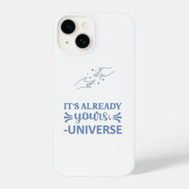 I Phone Case "Es ist schon dein Universum" Blau iPhone 14 Hülle