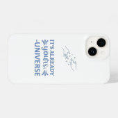 I Phone Case "Es ist schon dein Universum" Blau iPhone Hülle (Rückseite (Horizontal))