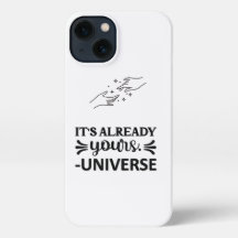 I Phone Case "Es ist schon dein Universum" schwarz