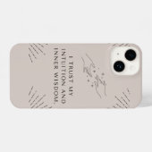 I Phone Case "Ich vertraue meiner Intuition & inne iPhone Hülle (Rückseite (Horizontal))