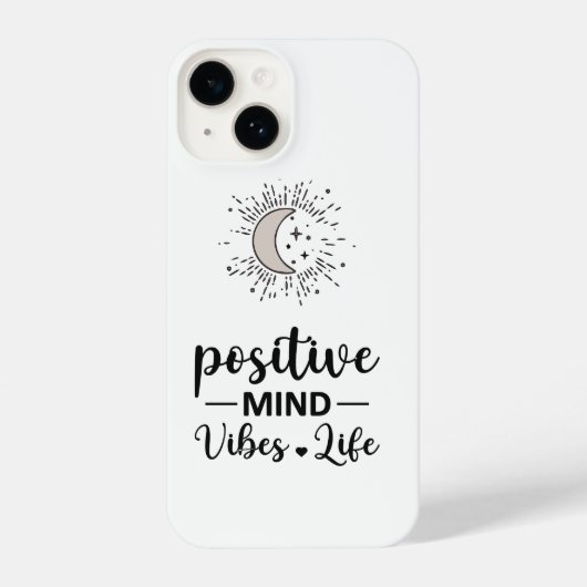 I Phone Case "Positive Mind Vibes Life" iPhone Hülle (Rückseite)