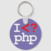 "I <? php - I Liebe PHP Schlüsselanhänger (Vorderseite)