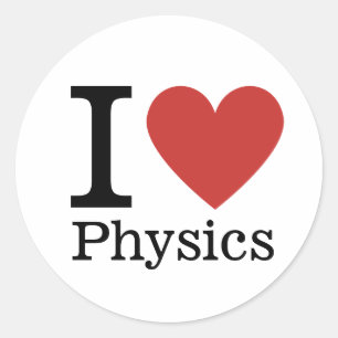 I ❤️ Physik STICKER
