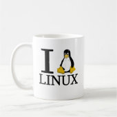 I Pinguin Linux 2 Kaffeetasse (Links)