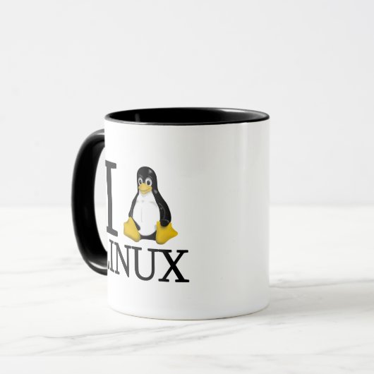I Pinguin Linux 2 Tasse (Vorderseite Links)