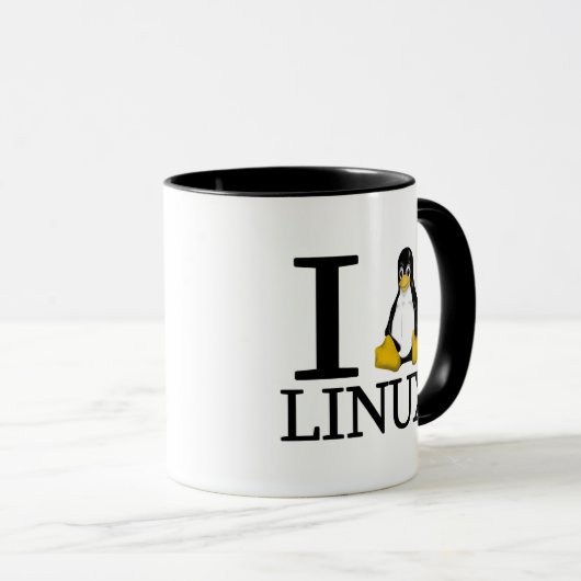 I Pinguin Linux 2 Tasse (VorderseiteRechts)