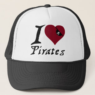 I Piraten der Liebe-(Herz) Truckerkappe