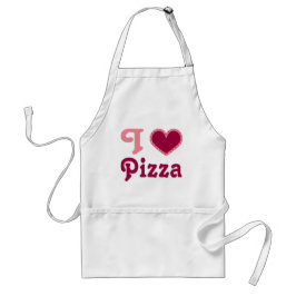 I Pizza-Geschenk-Schürze des Herz-(Liebe) Schürze
