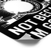 I Play Banjo Because I Like It - Funny Musician Mu Poster (Ecke)