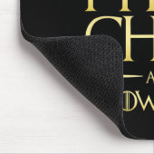 i play chess and i know things chess player mousepad (Ecke)