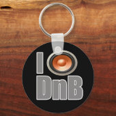 I PLAY DnB Drum and Bass music shirts and gear Schlüsselanhänger (Vorderseite)