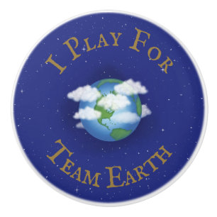 "I Play for Team Earth" Global Team Player Keramikknauf