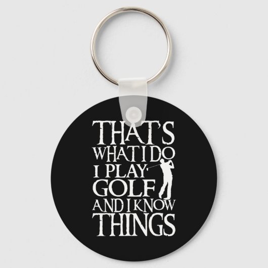 I Play Golf Funny Golf Quote Shop Uni-adults &amp; Schlüsselanhänger (Vorderseite)