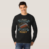 I Play Harmonica For Free Stop Playing For Money H T-Shirt (Vorne ganz)